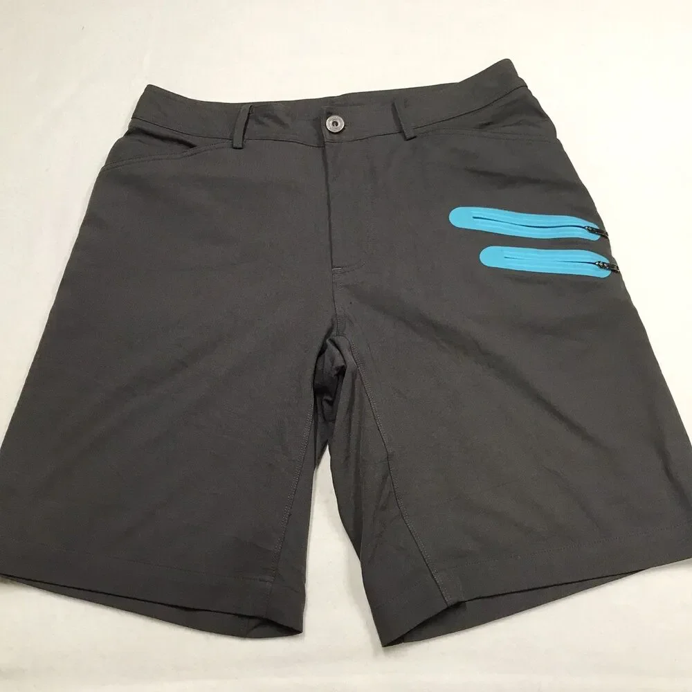 LULULEMON Cadence Commute Shorts Men 32 Gray Stretch Quick Dry Casual Chino